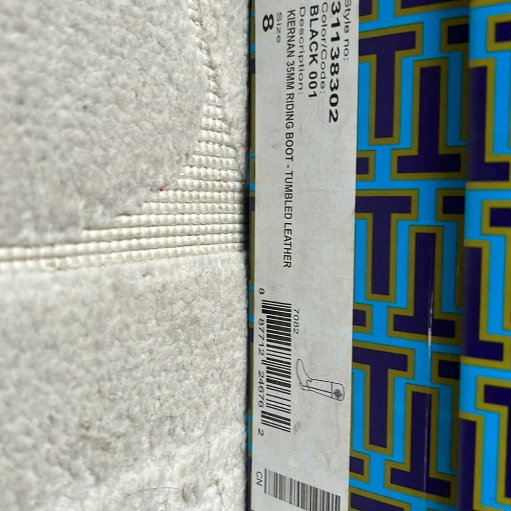 Tory Burch Kiernan 35MM Riding Boot Leather Size 8 - Picture 7 of 10